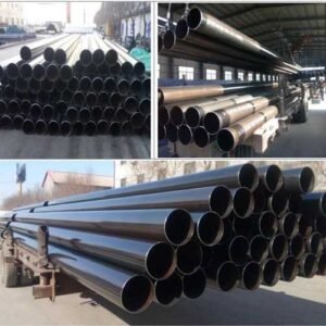 Black painted seamless steel pipes