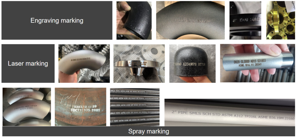 buttweld pipe fitting marking supplier