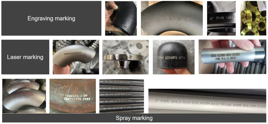 buttweld pipe fitting marking supplier