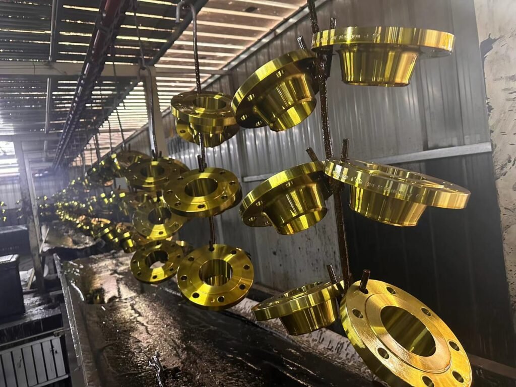 Industrial Steel Flange Factory Automatic Painting Process