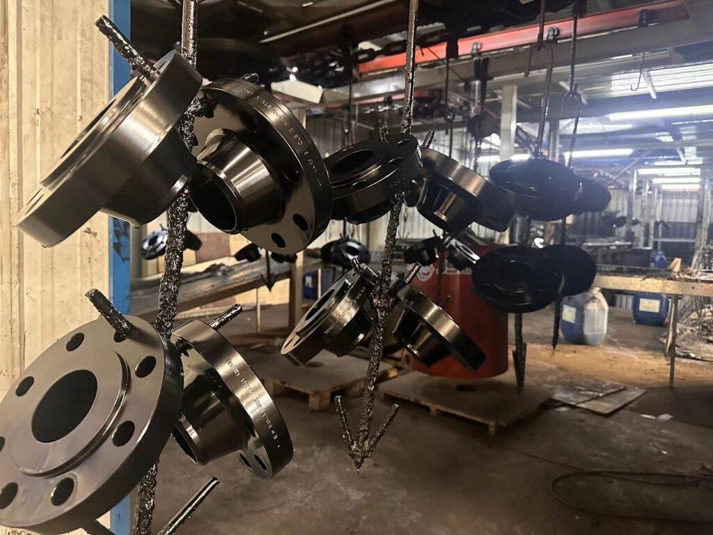 How an Industrial Steel Flange Factory Controls the Auto-Painting Process