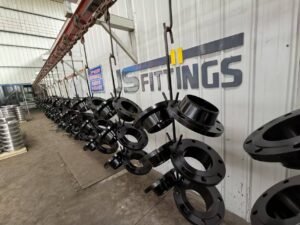 Industrial Steel Flange Factory Automatic Painting Process
