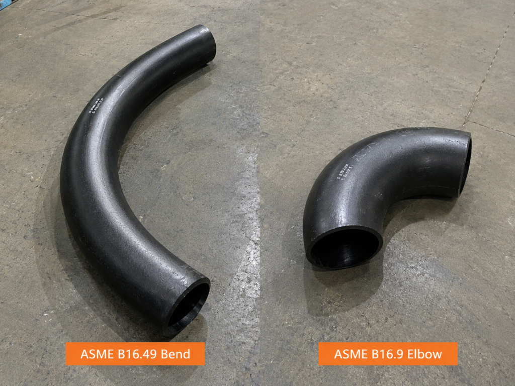 ASME B16.49 Bend vs. ASME B16.9 Elbow